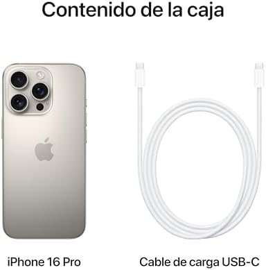 Apple iPhone 16 Pro de 512 GB: teléfono inteligente 5G Con Control de Cámara, Grabación en 4K A 120 F/S Con Dolby Vision y Un Gran Salto En Autonomía. Compatible Con los AirPods; Titanio natural - Imagen 7