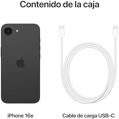 Apple iPhone 16e de 128 GB: Diseñado para Apple Intelligence, Chip A18, Autonomía A Raudales, Cámae Fusion de 48 MPX, Pantalla Super Retina Xdr de 6,1 Pulgadas - Negro - Imagen 7